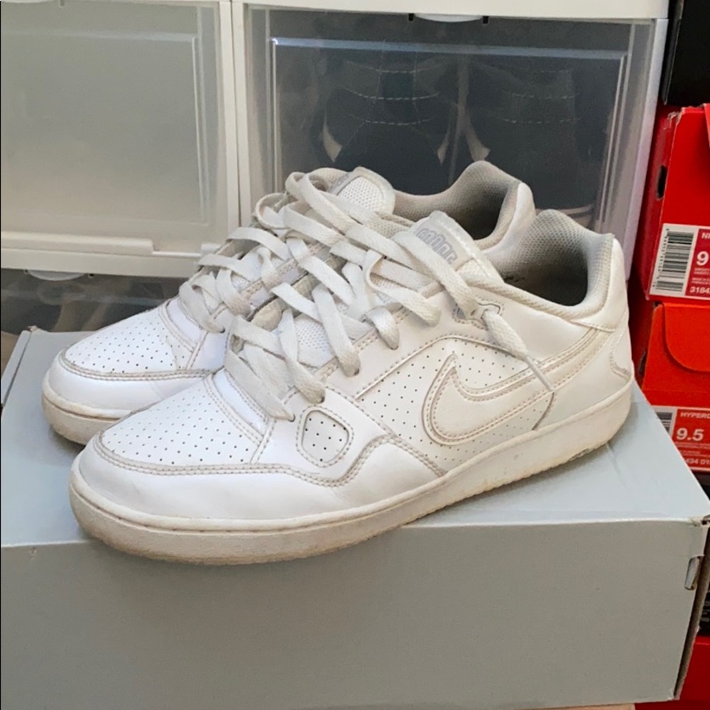 All White Nike’s
